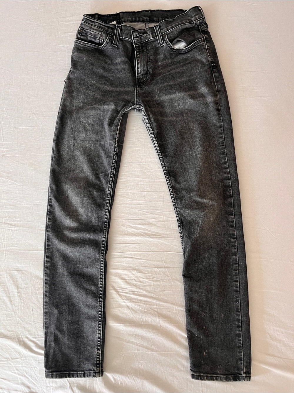 Levi’s 511 Slim Fit Jeans Men’s W30 L32 Black Gray Wash Stretch Denim